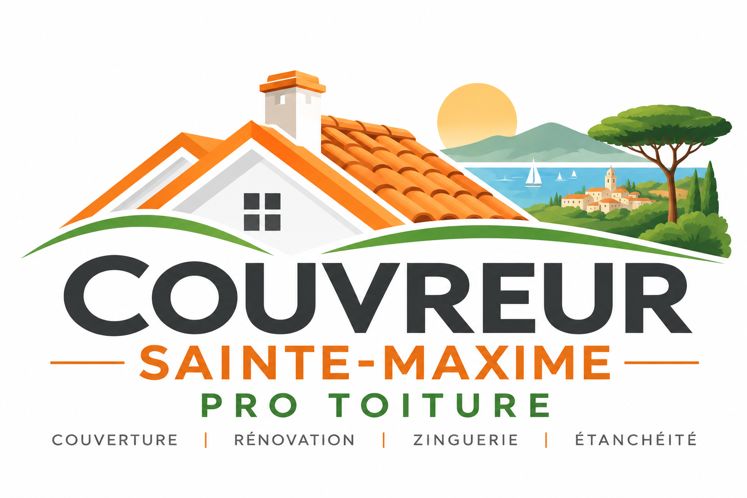 Logo toiture méditerranéenne à Sainte-Maxime Couvreur Sainte-Maxime Pro Toiture est votre spécialiste en travaux de toiture à Sainte-Maxime et dans le golfe de Saint-Tropez. Nous vous accompagnons pour la rénovation de toiture, la réparation de tuiles, la recherche de fuite, les travaux de zinguerie, l’étanchéité et l’entretien de toiture. Pour vos travaux de couverture dans le Var (83), faites appel à un couvreur à Sainte-Maxime pour protéger durablement votre maison et préserver votre toiture.
